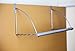 HUJI Sturdy Over the Door Closet System Clothes Hanger with Rod for Coats Hats Belts Organization Storage for Office or Home Organizer (1, Over the Door Closet System)