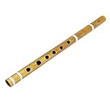 Unique Birthday Gift Ideas 14 Inch Authentic Indian Wooden Bamboo Flute in 'B' Key Fipple Woodwind Musical Instrument Recorder Traditional Bansuri Hand Crafted Novelty Gifts Men Women Kids
