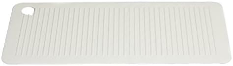 Klickpick Designs Bath Tub Mat Non Slip Machine Washable Anti Bacterial Natural Rubber Bathtub And Shower mat With Powerful Suction Cups Fits any size bath tub With 2" hanging hole -Beige,14x30 Inches