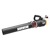 WORX WG520 Turbine 600 Corded Electric Leaf Blower, Black