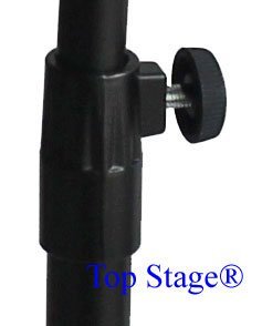 Deluxe Lectern Orchestra Conductor Music Stand with Light & carrying bag - Black (With Light and Carrying Bag)