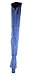 Urban Heels Women's Shoes Faux Suede and Denim Stretchy Over The Knee Block Heel Boots