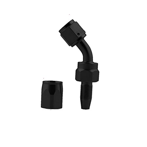 1 Degree+Swivel+Fitting+Aluminum+Black