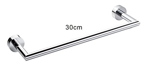 Modern Design Wall-mounted Towel bar, Towel holder, Solid brass, Chromed (towel bar 30cm)