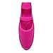 Soft Silicone Powerful Put-On Finger Sleeve Massager Small Size Magic Vibrating Massage Stick (Pink)