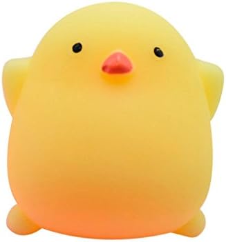FINERINE Cute Mochi Squishy Cat Squeeze Healing Fun Kids Kawaii Toy Stress Reliever Decor (Yellow)