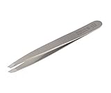 Professional Toplnox Slanted Tweezers. Made by Niegeloh in Solingen, Germany