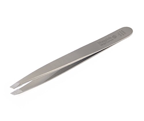 Professional Toplnox Slanted Tweezers. Made by Niegeloh in Solingen, Germany