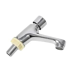 WentingZWT - Grifo de baño con cierre automático, ahorro de agua