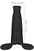 JL Store Maternity Chiffon Gown Split Front Maxi Photography Dress for Photo Shoot (black)
