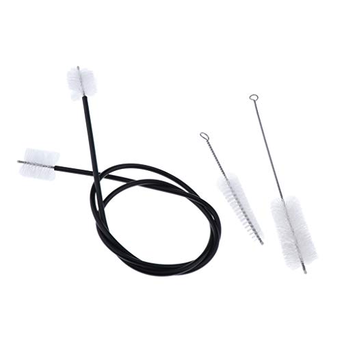 image for D DOLITY Set of 3 Trumpet Cleaning Kit Flexible Mouthpiece Valve Brush