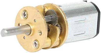 Masterein Mini DIY for Window Curtain Safe Box Low Speed 2 Terminals Electric Geared Motor Shaft Output DC 12V