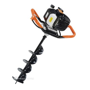Motorbohrer, Erdbohrer, Eisbohrer 52 cc, mit 3 Spitzen 100, 150 und 200 + Verlängerung – Bild 4
