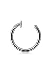 316L Surgical Steel Open Nose Ring Hoop Choose Your Size 18G