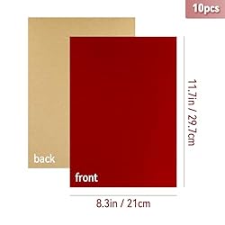 10 PCS Self Adhesive Felt Sheets, 8.3" x