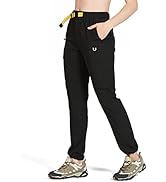 NORTHYARD Women's Hiking Cargo Pants with Zipper Pockets, Lightweight Water-Resistant Pants UPF f...