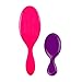 Wet Brush Original Strawberrylicious Combo - Pink and Purple - Exclusive Ultra-soft IntelliFlex Bristles - Glide Through Tangles With Ease For All Hair Types - For Women, Men, Wet And Dry Hair