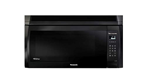 Panasonic NNSE284B Full Size 2.0 cft. 1100W Genius Prestige Plus Inverter Over-The-Range Microwave Oven, Black, Black