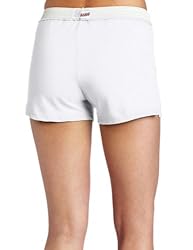 Soffe womens Authentic Cheer yoga shorts, White