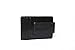Italian Leather Slim Wallet with Magnetic Money Clip and 6 Card Slots (Black)