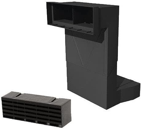 Timloc Telescopic Adjustable Underfloor Cavity Ventilator with Airbrick Black