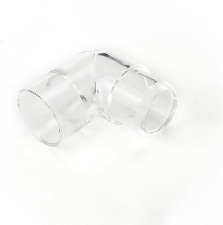 (4 Pack) Clear Elbow Male Female 90 Deg fits 1/2 ID 5/8 OD Acrylic PolyCarbonate PVC Tube