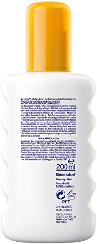 NIVEA SUN Kids Sensitiv Sonnenspray im 1er Pack (1 x 200 ml), Spray mit LSF 50+, Sonnenlotion für empfindliche… – Bild 3