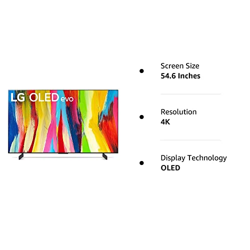 LG C2 Series 55Inch Class OLED evo Gallery Edition Smart TV