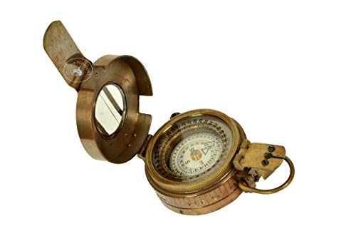 image for aasiya nautical Vintage Compass Military Navigational Marine Brass Dev