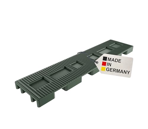 Bauheld Profi Abstandshalter 100X20 X 5Mm [50 Stück] - Universelle Unterlegplatten Aus Kunststoff [Made In Germany] - Fenster-Verglasungsklötze Unterlegkeile Mit Intelligentem Belüftungssystem