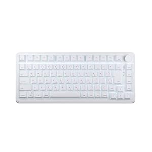 AIM1 瞬 ラピッドトリガー 0.01mm ゲーミングキーボード 75%サイズ ポーリングレート8000Hz MATATAKI (ホワイト, 日本語配列)