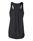 Bella + Canvas Womens 3.7 oz. Flowy Racerback Tank (B8800) -BLACK -L