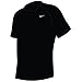 Nike Mens Solid Short Sleeve Rash Guard L Black