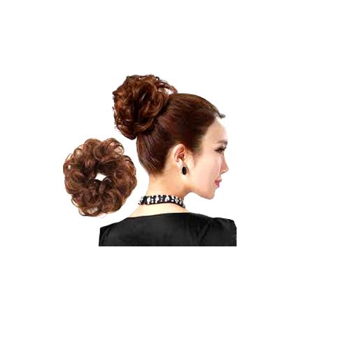 Ella Shimankana Curly Hair Bride Bun Juda Rubber Free Size Golden
