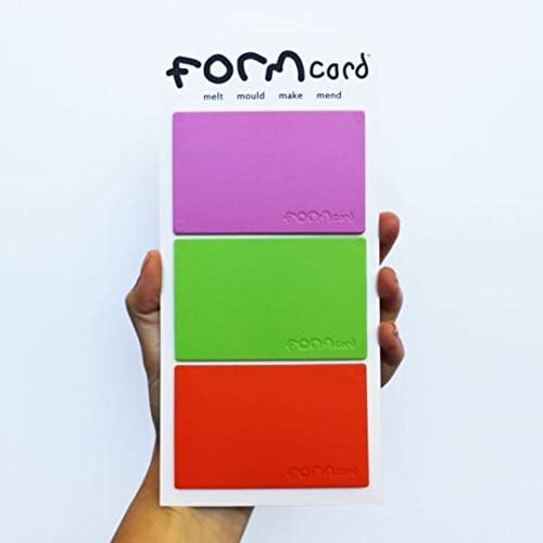 FORMcard 9 Mixed Colours Mouldable Bio-Plastic (Random Colour) -Per Pack of 3
