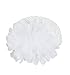 Mikey Store Winter Warm Woolen Flower Toddlers Infant Baby Girl Hair Band Headband Headwear Hat (White)