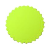 BOBILIFE-Sunflower Silicone Trivets - Multi-purpose Silicone Pot Holders, Spoon Rest and Kitchen Table Mat - Insulated, Flexible, Durable, Non Slip Hot Pads and Coasters ( Pack of 2 Pieces) (Green)