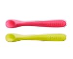 Spuni, Baby Spoon, BPA Free, Yellow and Pink