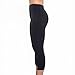 Zaggora Hot Pants High Rise Capri - Black - Thermo Slimming Leggings