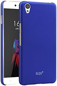 New Original Pelosi Hard Shell Slim Back Cover Case Skin &amp; Screen Protector for Oneplus X 1+ Cell Phone (Dark Blue)