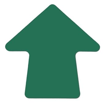 4 inch Green Stick-On Colored Vinyl Directional Arrows ...
