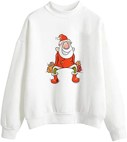 Clearance Sale for Women Tops.AIMTOPPY Women Christmas Print Long Sleeve Ladies Blouse Pullover Tops Shirt Sweatshirt