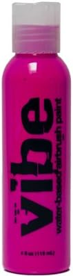 1oz Fluorescent Pink Vibe Face Paint Water Based Airbrush Makeup