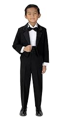 Spring Notion Boys' Black Classic Tuxedo with Tail