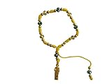 Yellow Thread with Cristal Beads Saint Jude Bracelet Pulsera De San Judas Tadeo