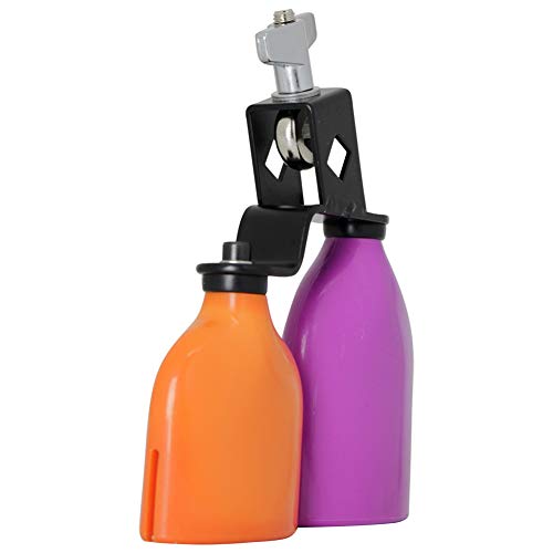 XuBa Double Sambago Bell Percussion Jam Block Latin Music Cowbell High Low Sound Wooden Fish Knocker Drum Accessories