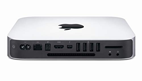 Apple Mac Mini Desktop MD388LL/A, 2.6GHz Intel Core i7, 8GB RAM, 1TB HDD + 128GB SSD, Silver (Renewed)