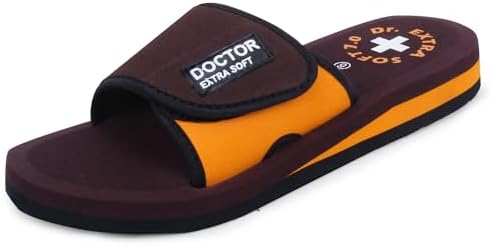 DOCTOR EXTRA SOFT Diabetic & Orthopedic Slippers For Women – Super Comfort Flat Flip Flops For Plantar Fasciitis, Heel Pain, Pregnancy (BK-RED, UK 6) - View #12