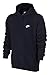 Nike Men's Sportswear Club Pullover Hoodie, Obsidian/Obsidian/White, X-Large