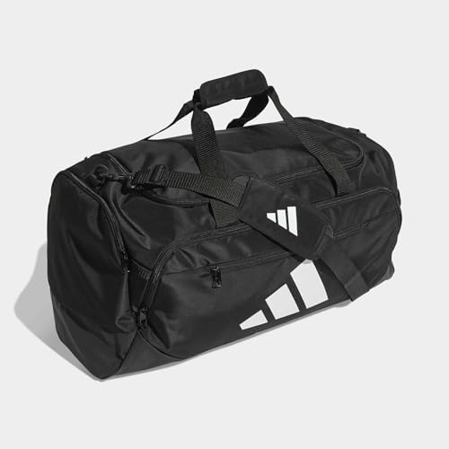 Unisex - Adulto Training Defender Duffle Bag Medium Duffel Bag, black/white, One size
